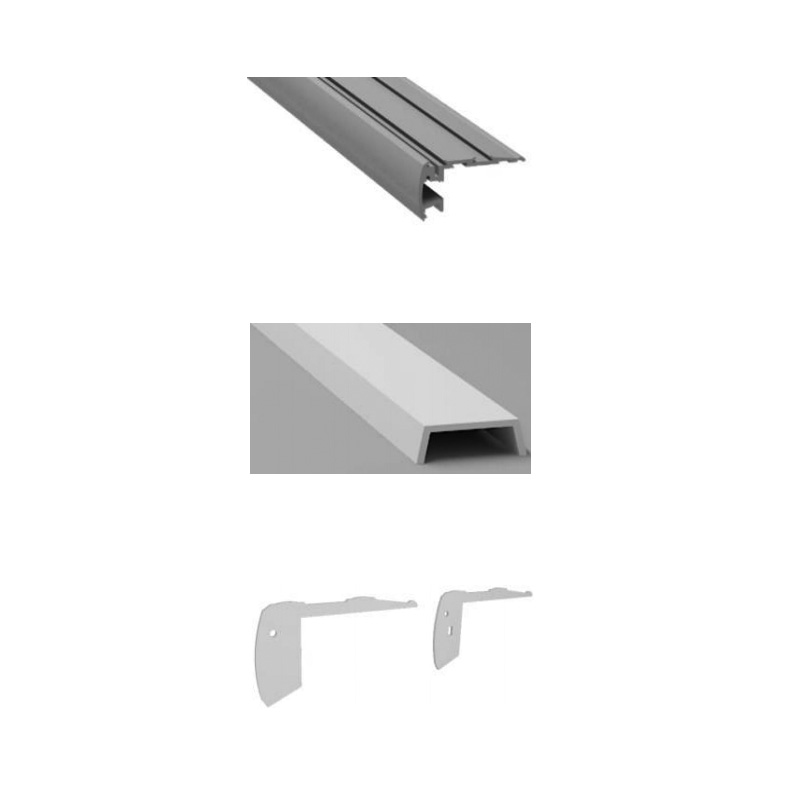 Stair LED Lighting Aluminum Channel For 10mm LED Strip Lights Stair LED Lighting Aluminum Channel For 10mm LED Strip Lights
